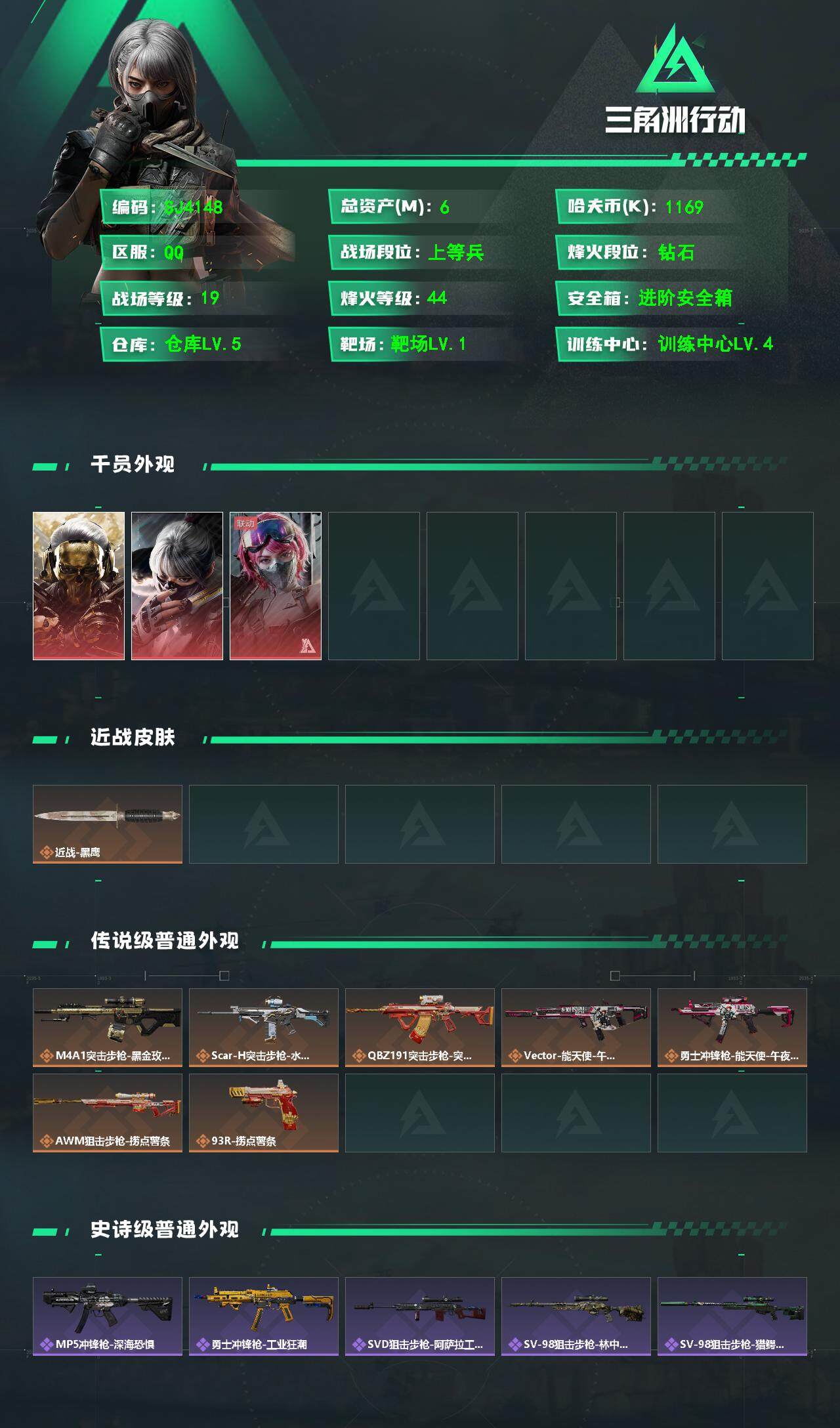 SJZCMW359448三角洲行动账号详情图2