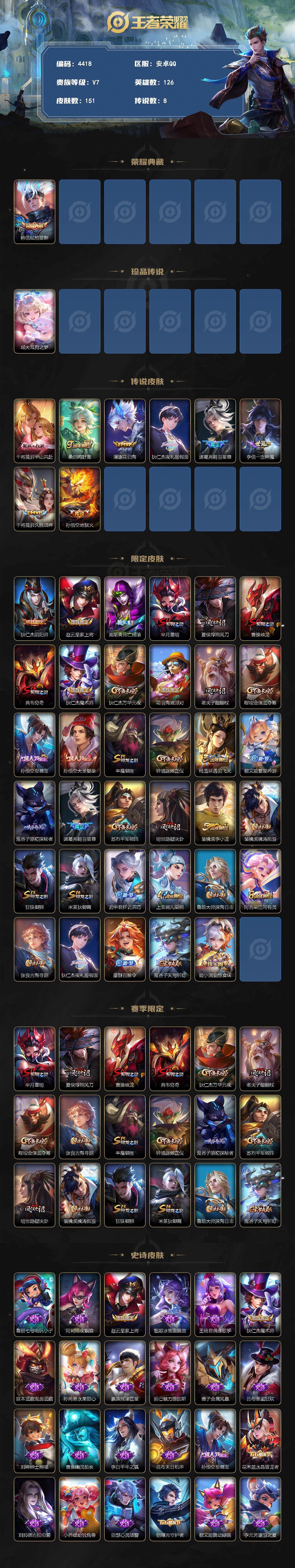 WZCMW3392282王者荣耀账号详情图2