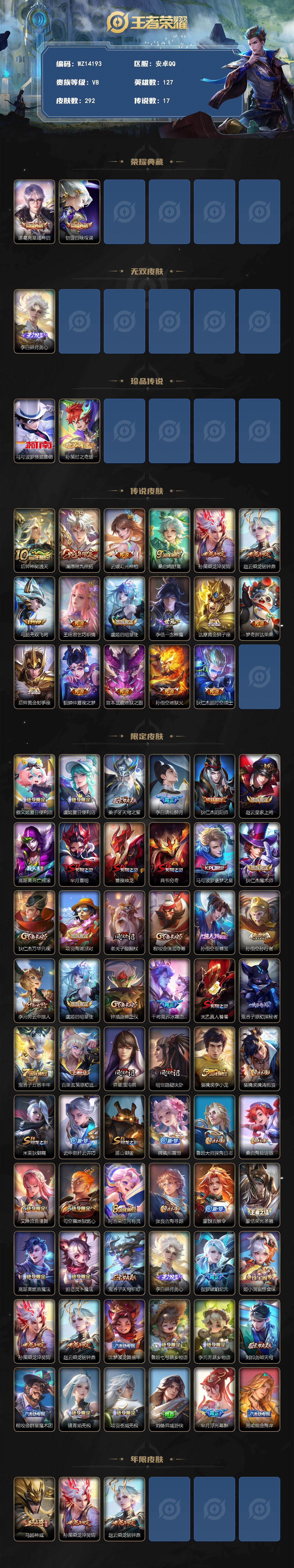 WZ0349396王者荣耀账号详情图2