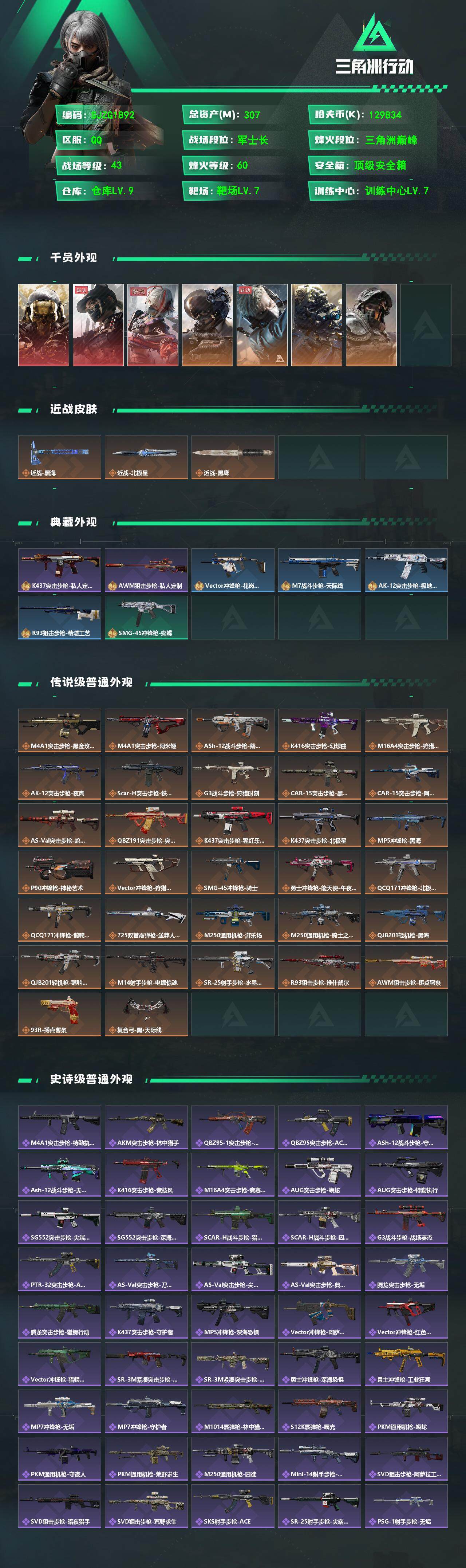 SJZCMW359918三角洲行动账号详情图2