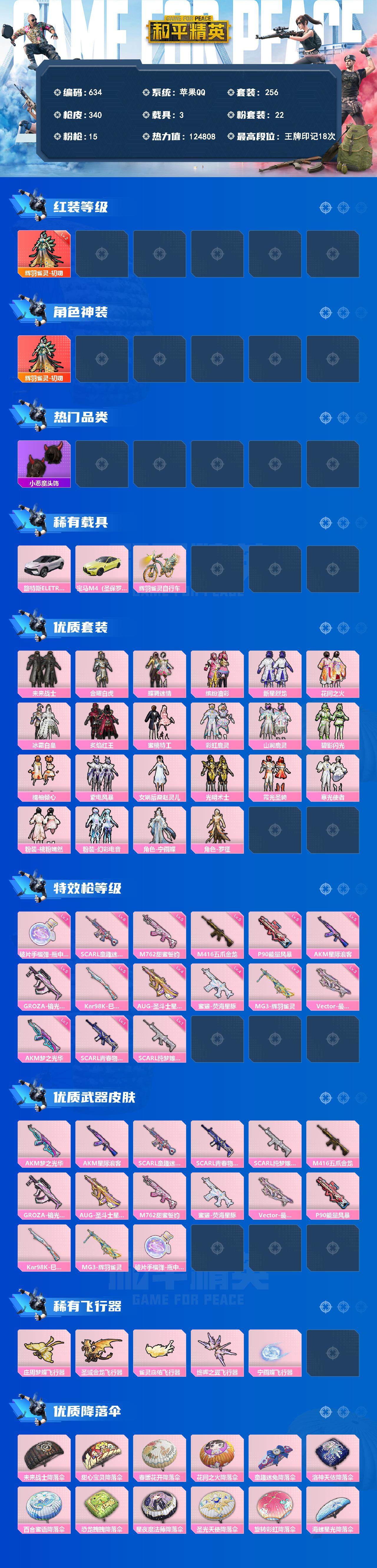 HPCMW3423632和平精英账号详情图2 HPCMW3423632和平精英账号详情图2