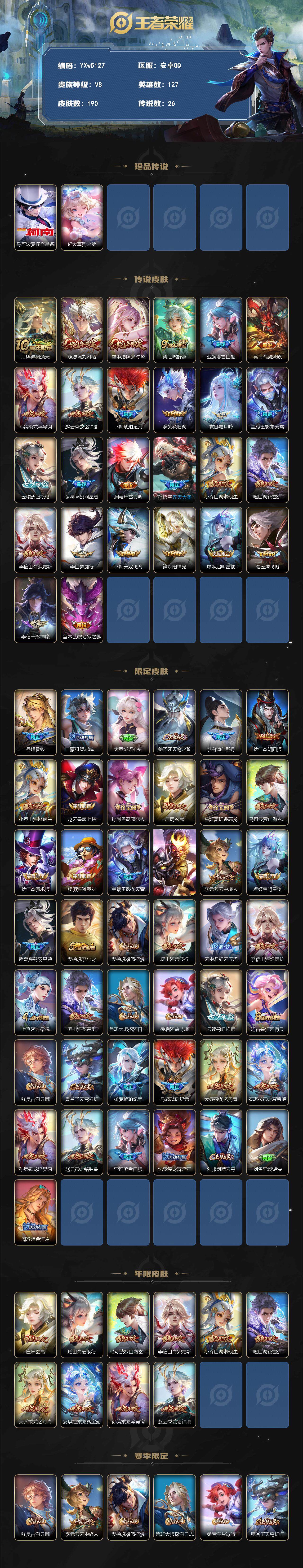 WZCMW3371666王者荣耀账号详情图2