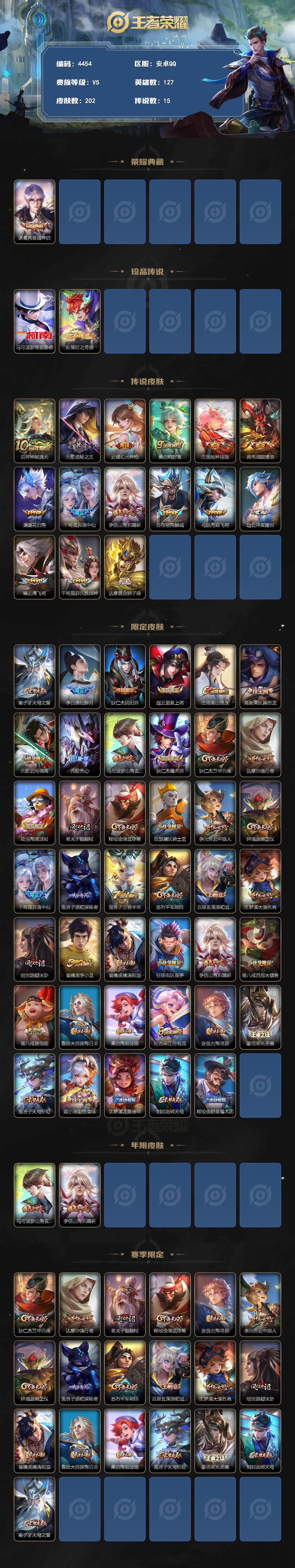 WZCMW3369079王者荣耀账号详情图2