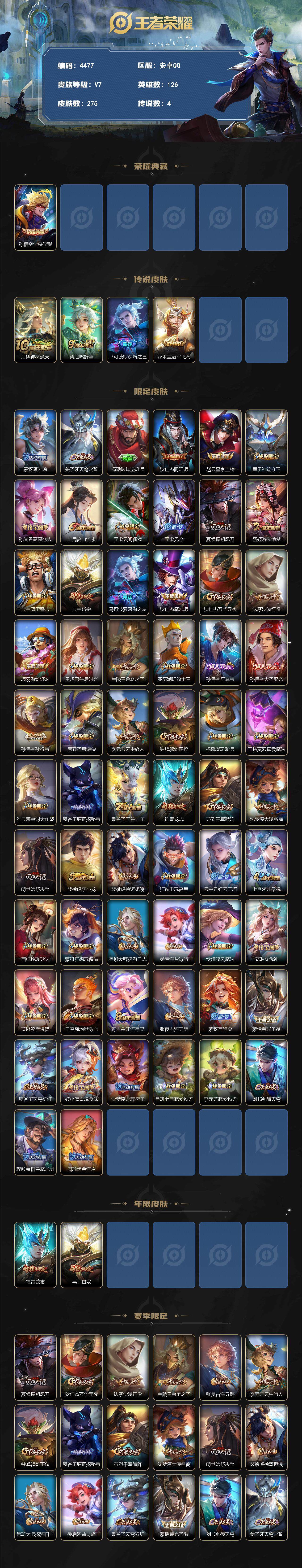 WZCMW3369089王者荣耀账号详情图2