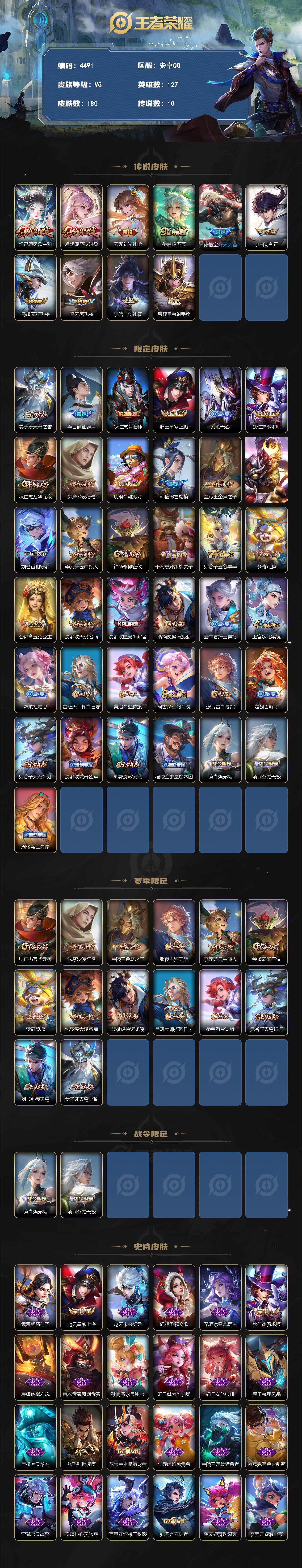 WZCMW3369093王者荣耀账号详情图2