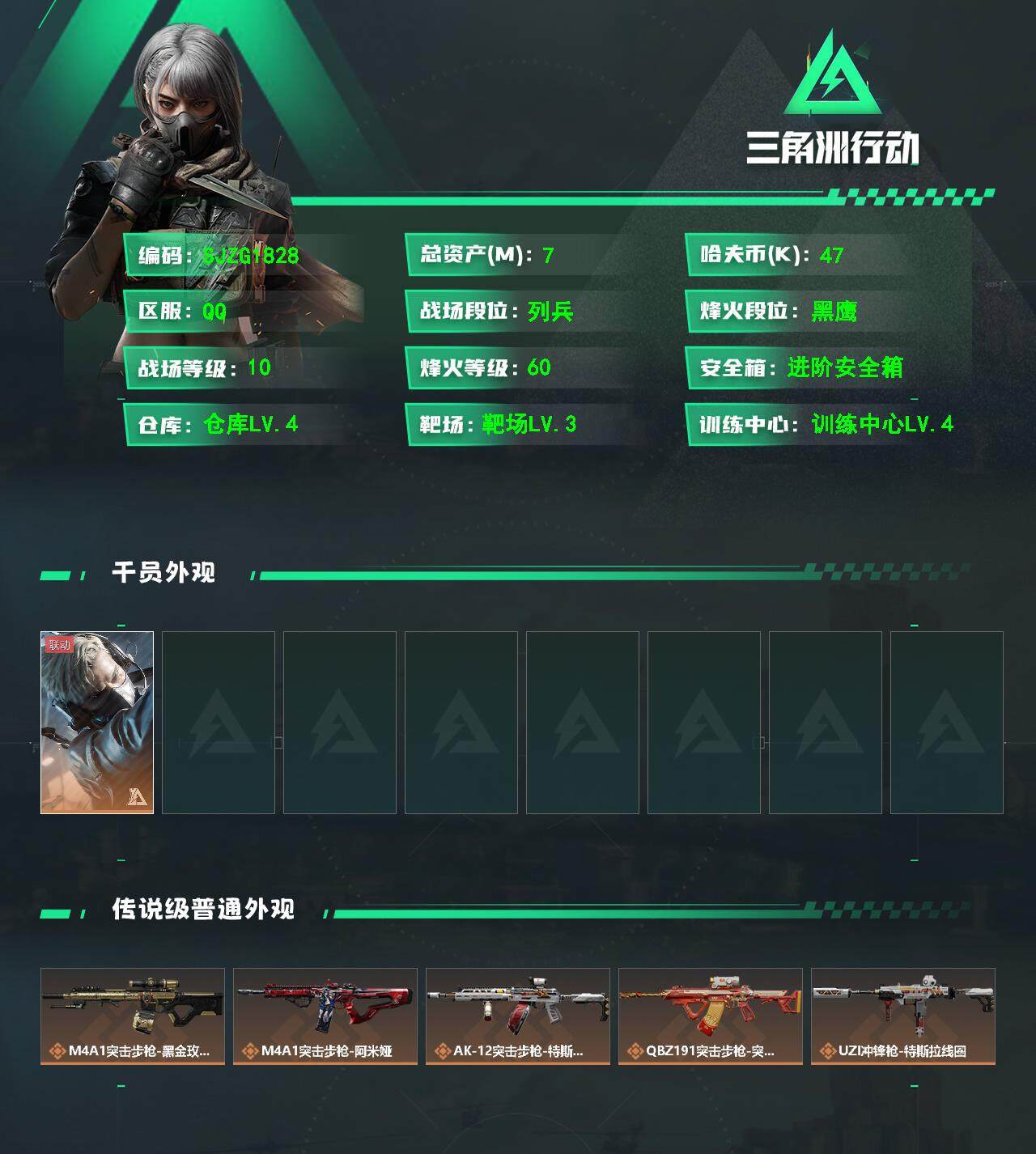 SJZCMW359250三角洲行动账号详情图2