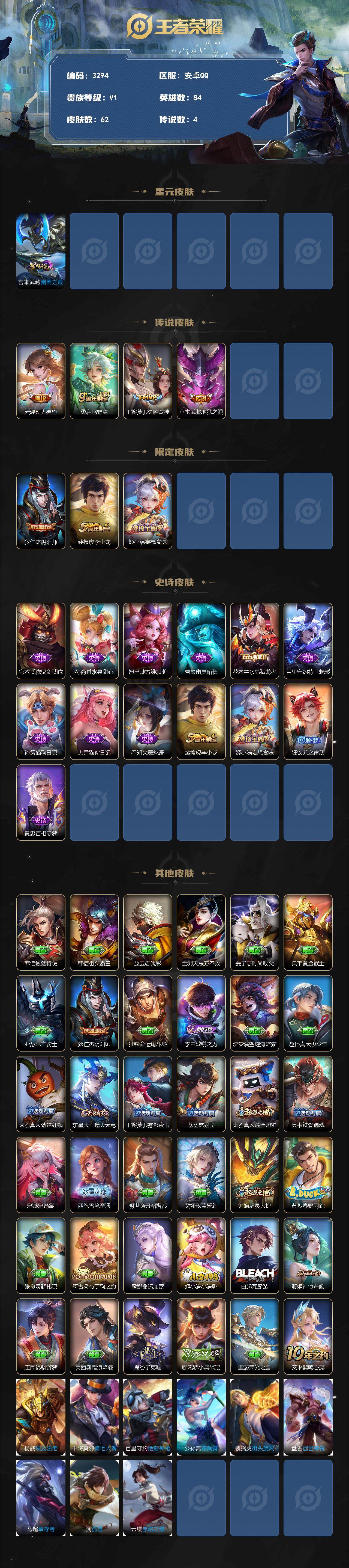 WZJZ3372039王者荣耀账号详情图2