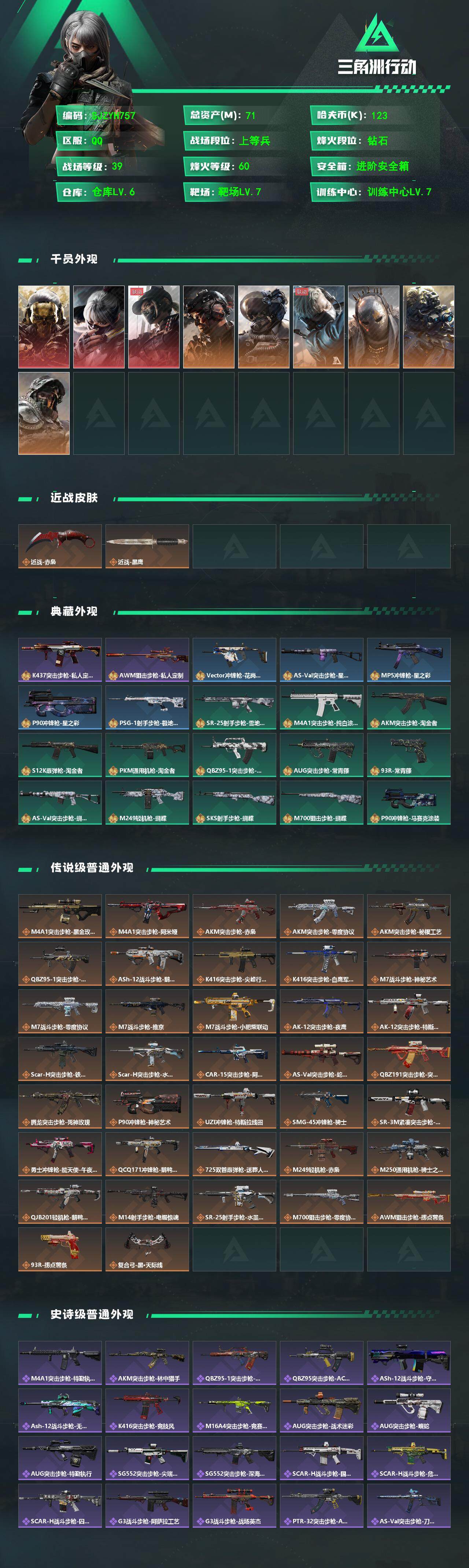 SJZCMW361197三角洲行动账号详情图2