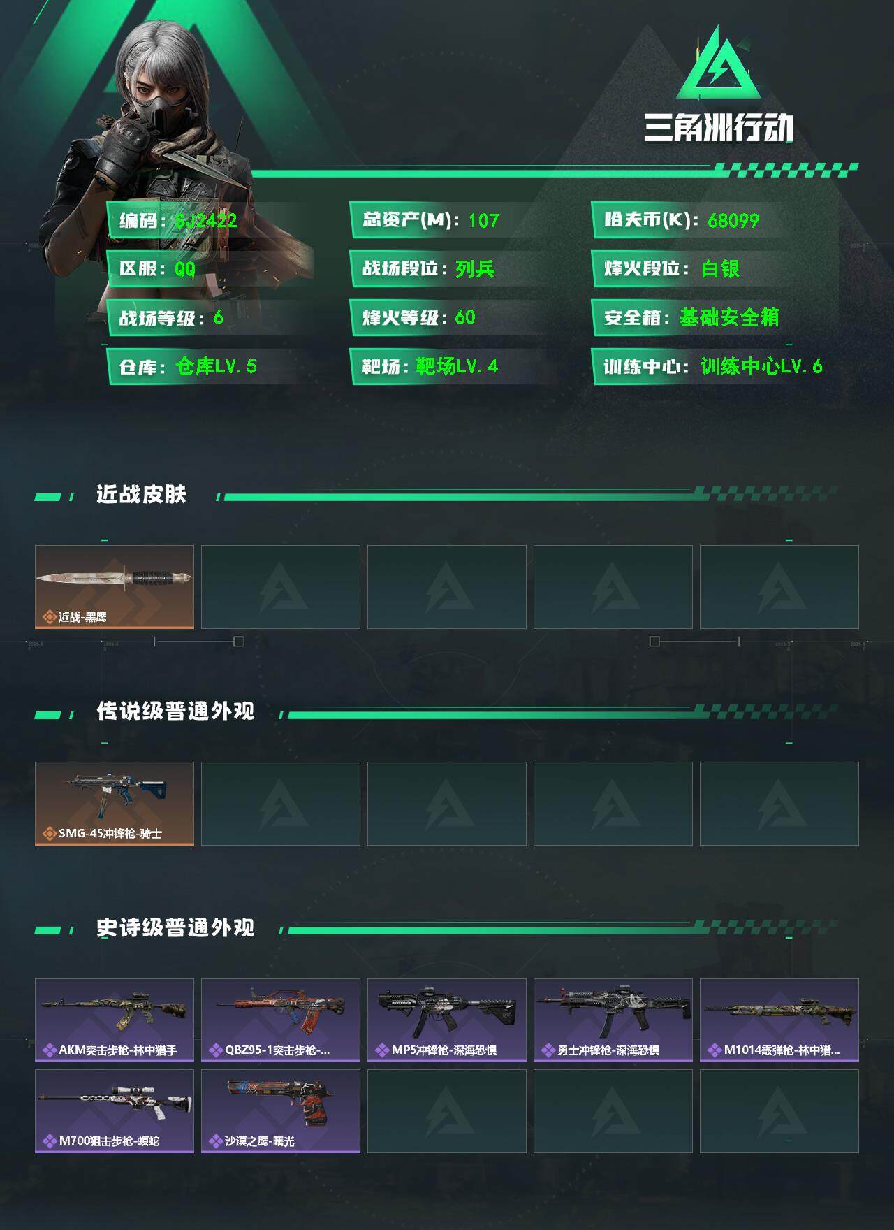 SJZEY360818三角洲行动账号详情图2