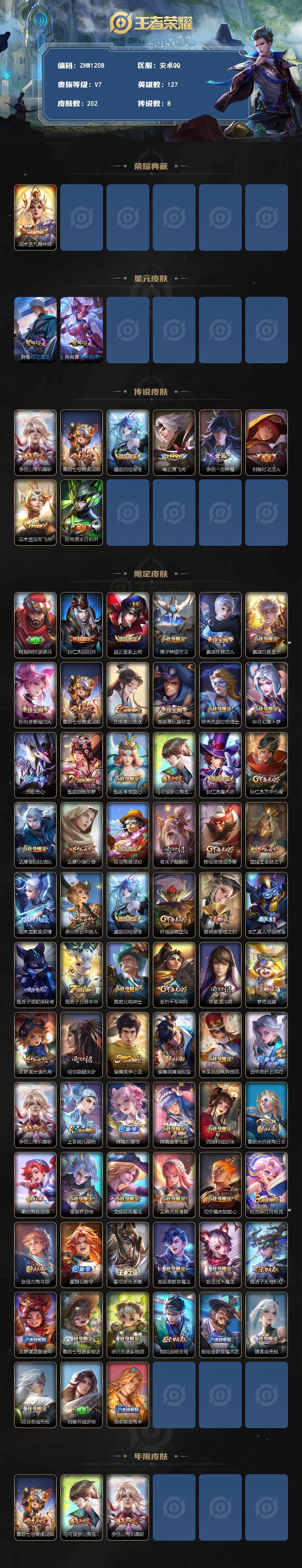 WZLX3367998王者荣耀账号详情图2