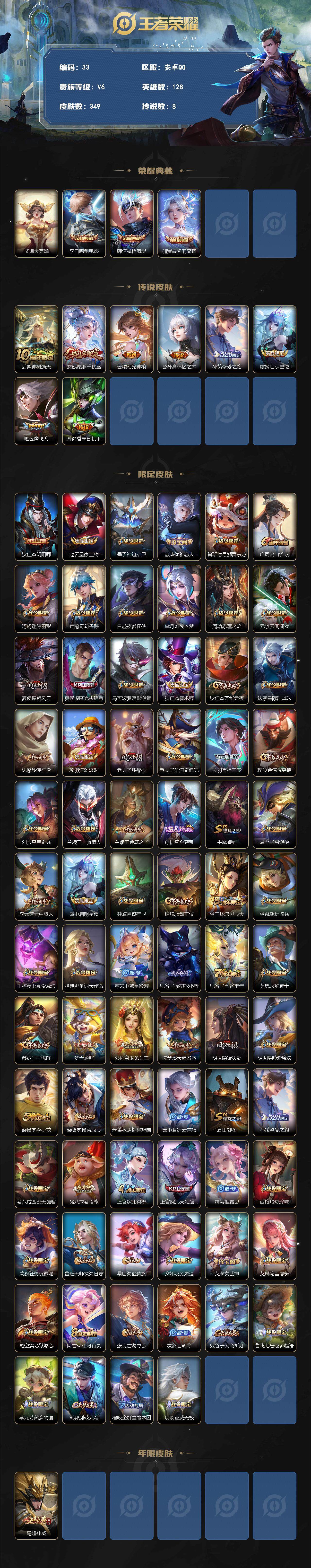 WZCMW3369119王者荣耀账号详情图2