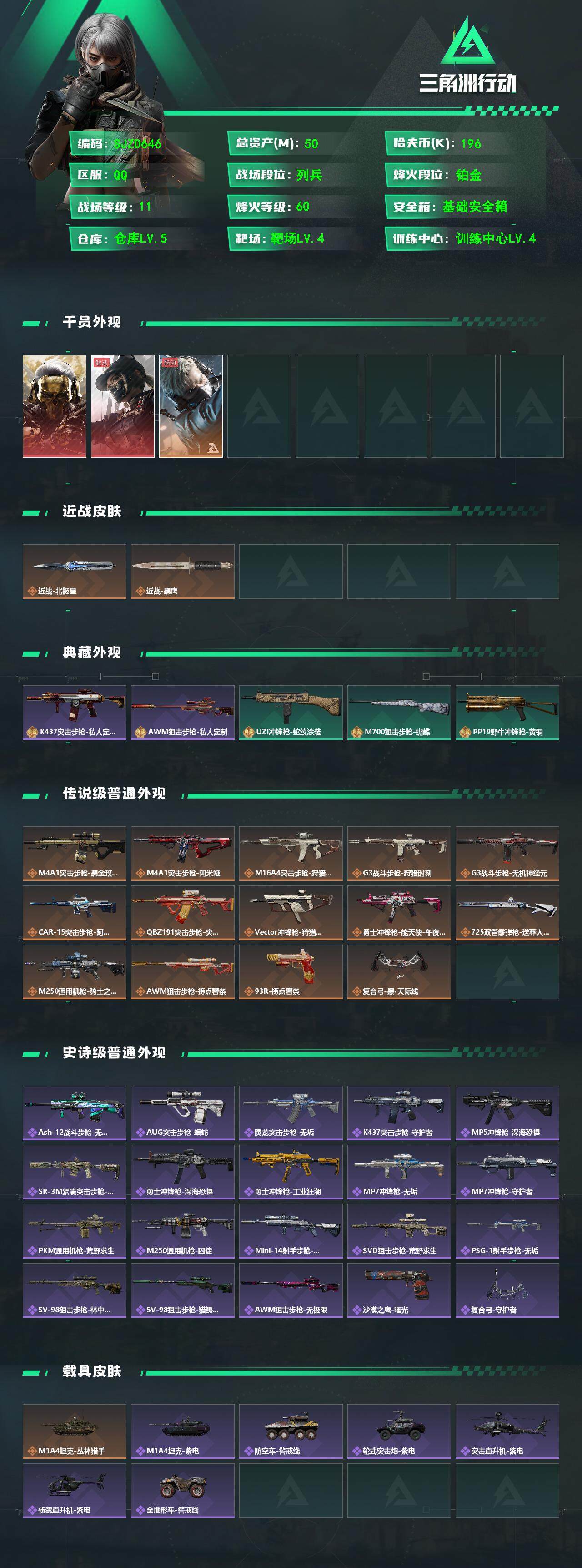 SJZEY360891三角洲行动账号详情图2