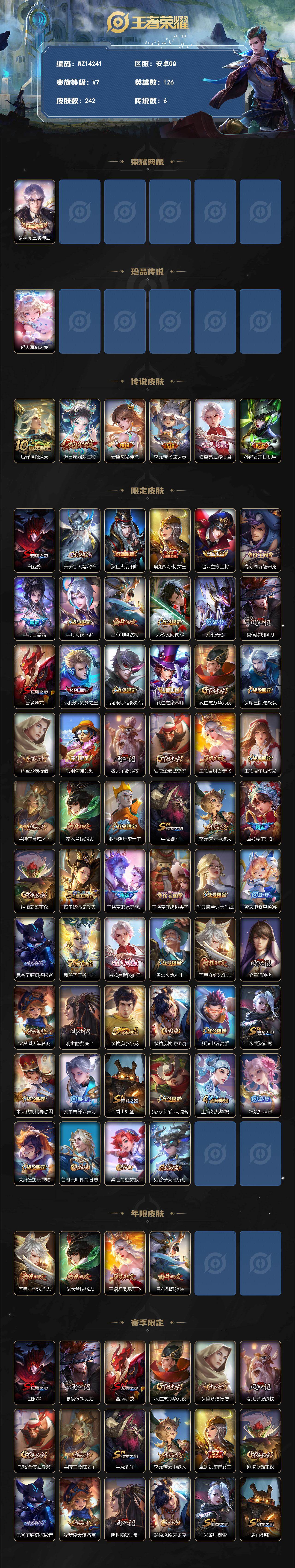 WZ0349403王者荣耀账号详情图2