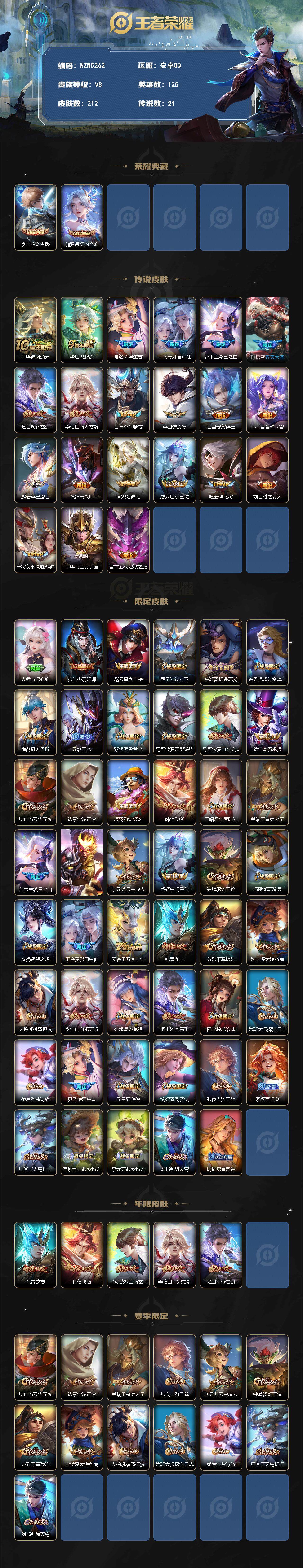 WZCMW3363759王者荣耀账号详情图2