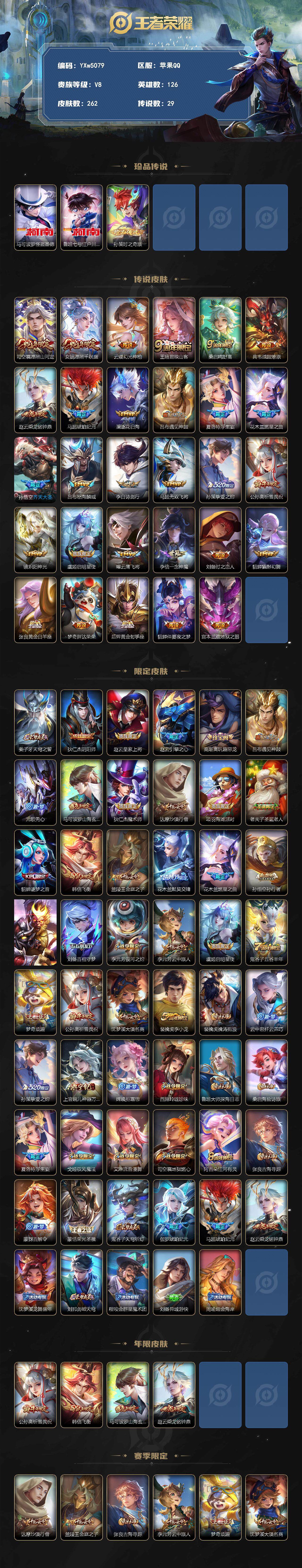 WZCMW3363633王者荣耀账号详情图2