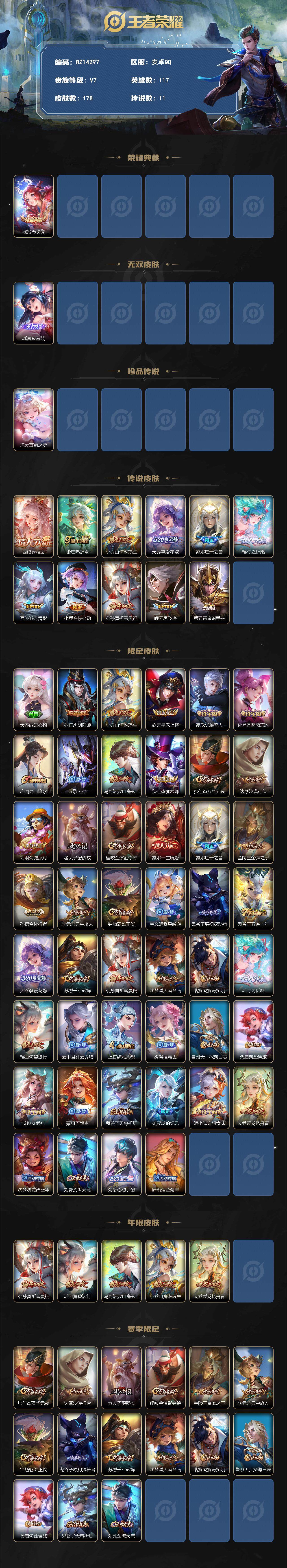 WZ0349410王者荣耀账号详情图2