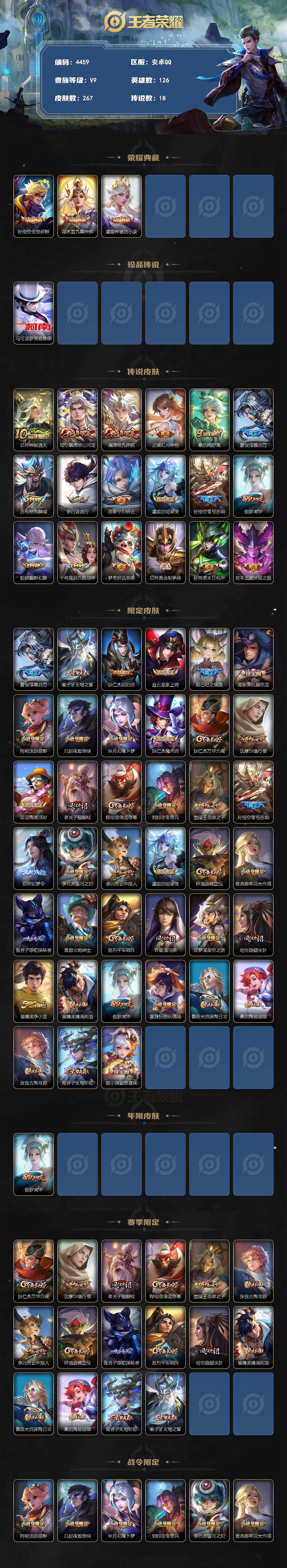 WZCMW3369080王者荣耀账号详情图2