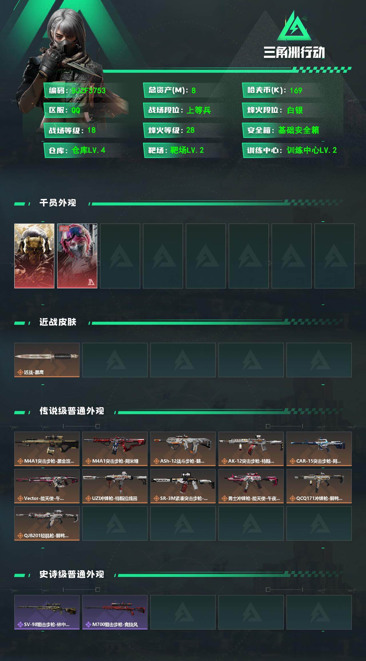 SJZCMW365887三角洲行动账号详情图2 SJZCMW365887三角洲行动账号详情图2