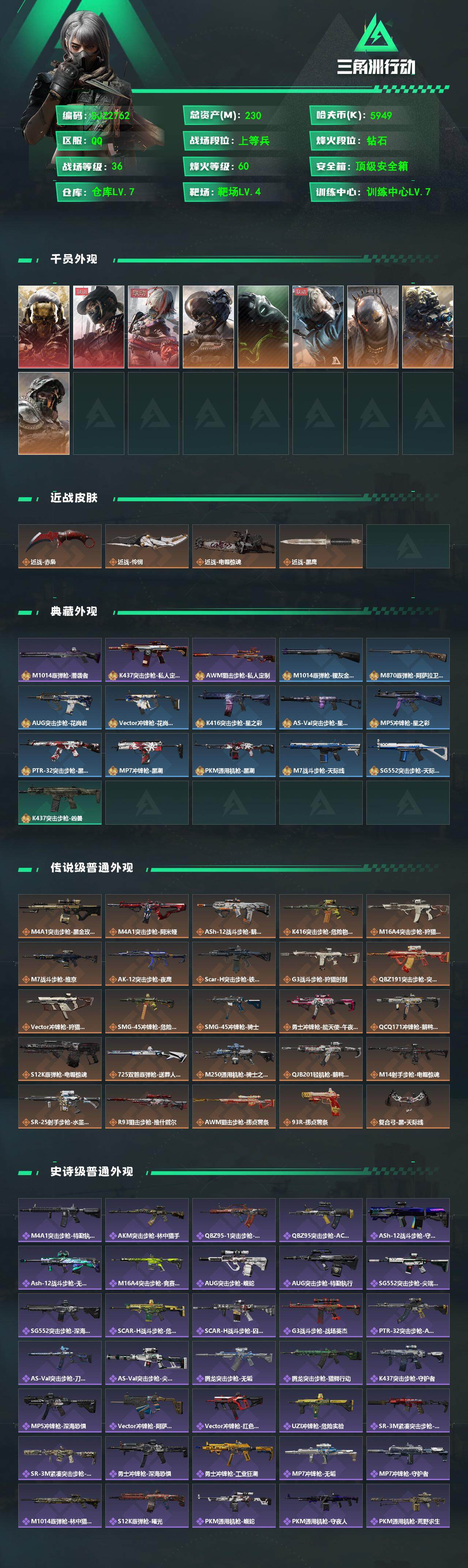 SJZEY360500三角洲行动账号详情图2 SJZEY360500三角洲行动账号详情图2