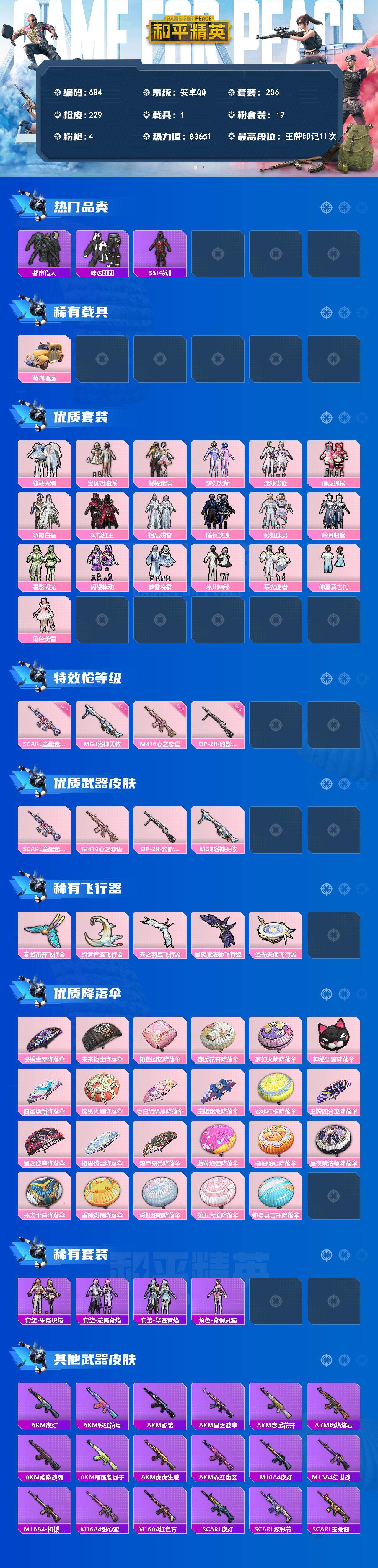 HPCMW3423694和平精英账号详情图2 HPCMW3423694和平精英账号详情图2