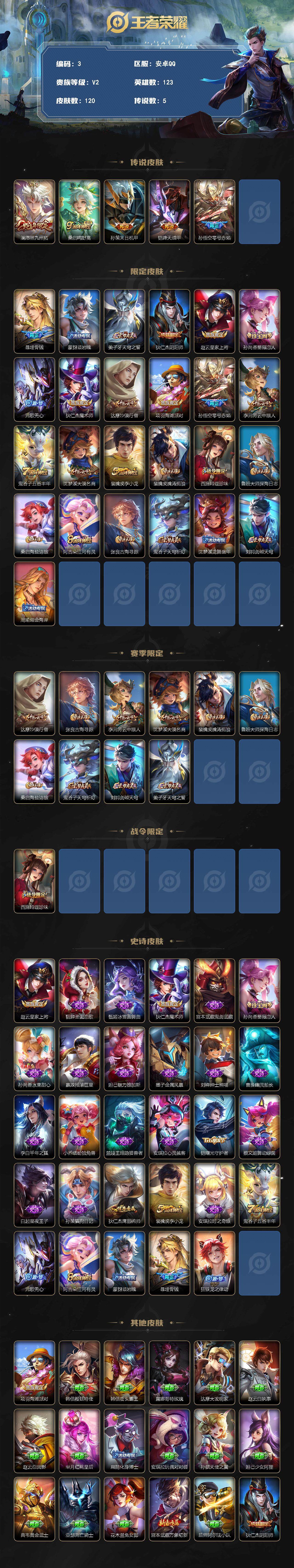 WZCMW3369125王者荣耀账号详情图2