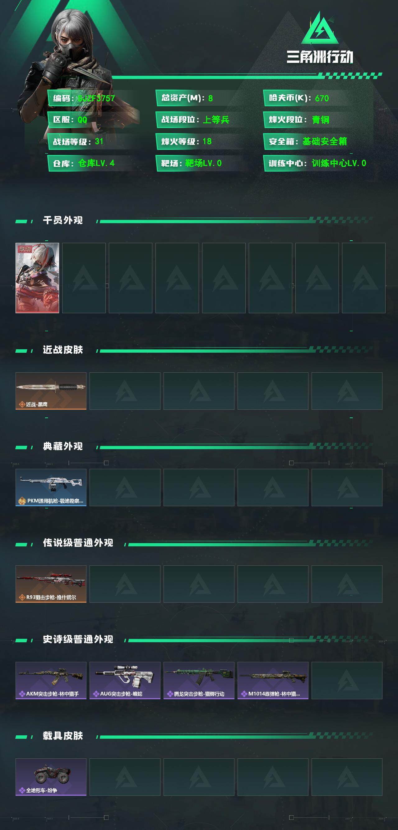 SJZCMW361414三角洲行动账号详情图2 SJZCMW361414三角洲行动账号详情图2