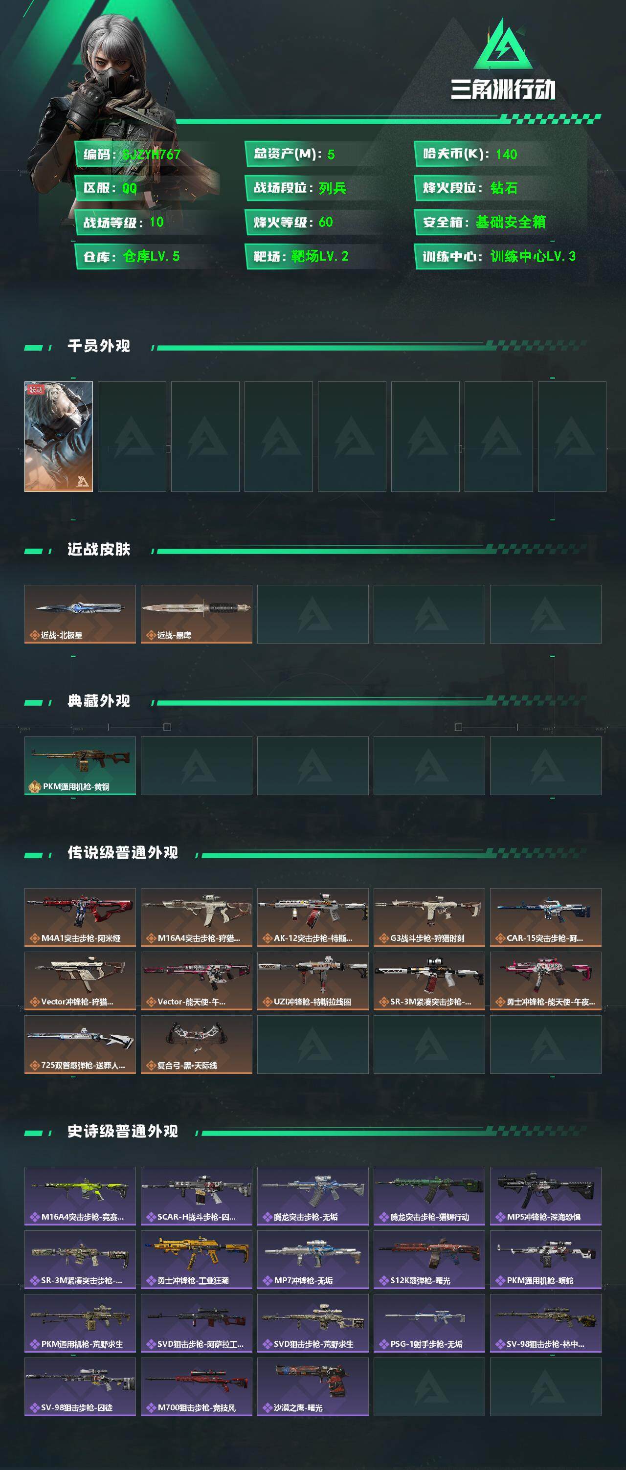 SJZCMW361411三角洲行动账号详情图2 SJZCMW361411三角洲行动账号详情图2