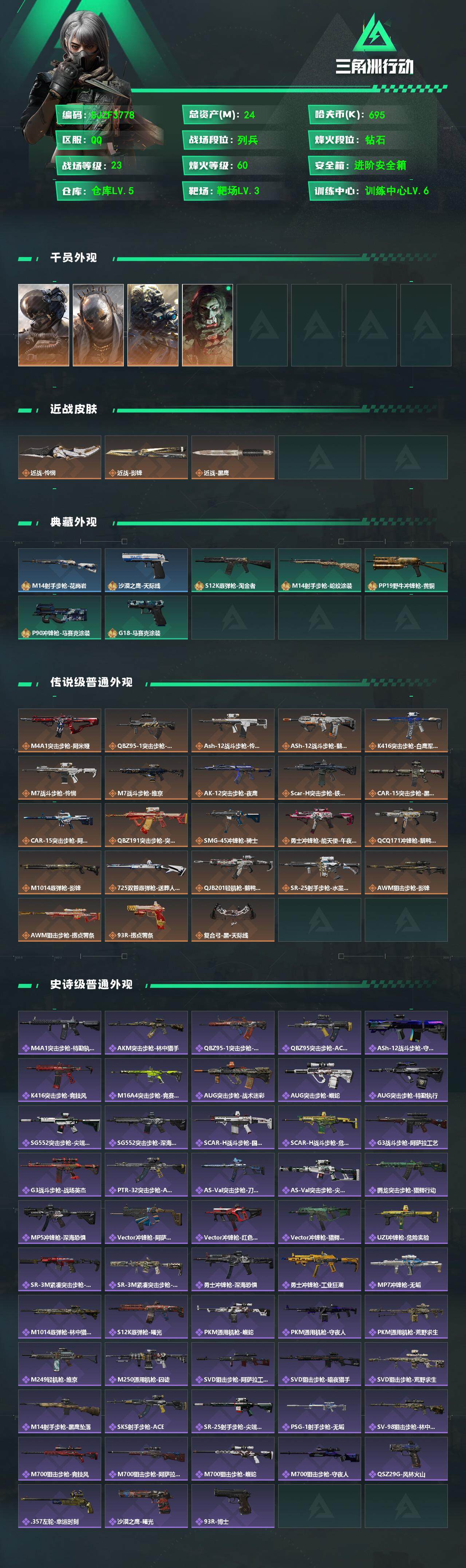 SJZCMW361430三角洲行动账号详情图2