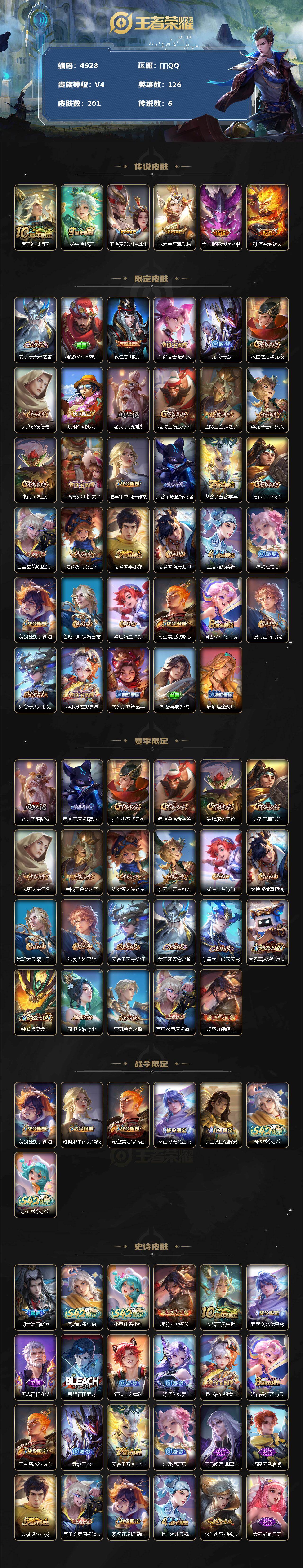 WZJZ4210068王者荣耀账号详情图2