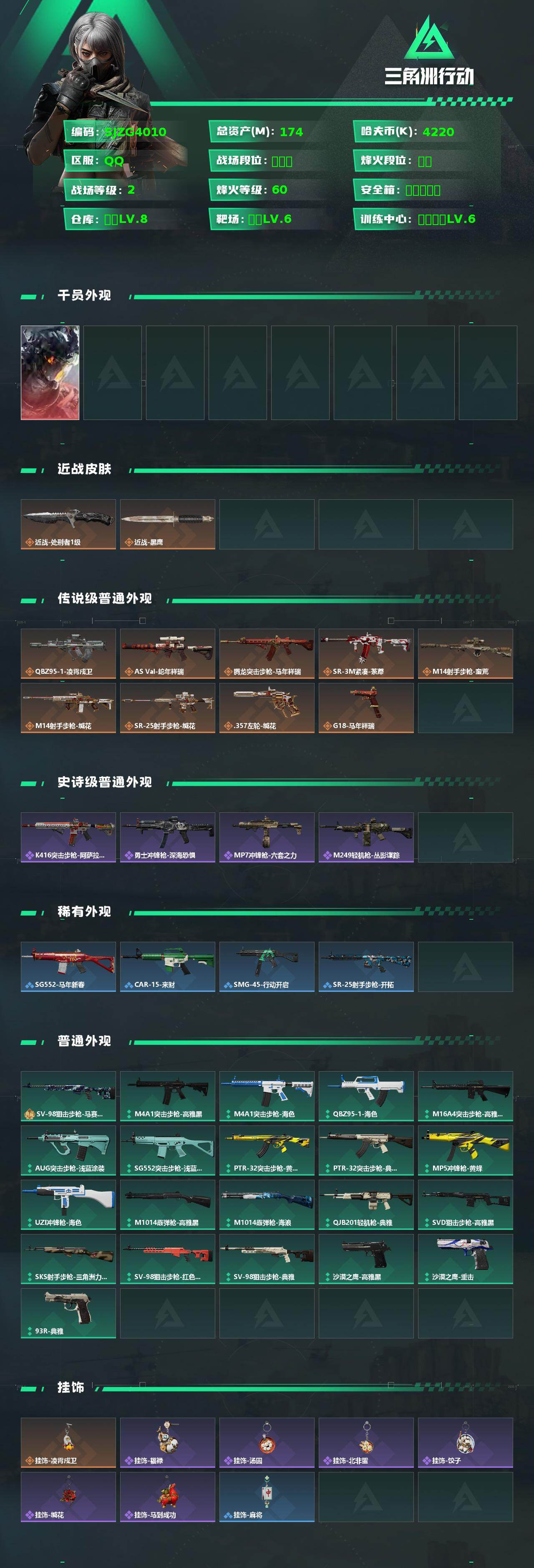 SJZQM459545三角洲行动账号详情图3