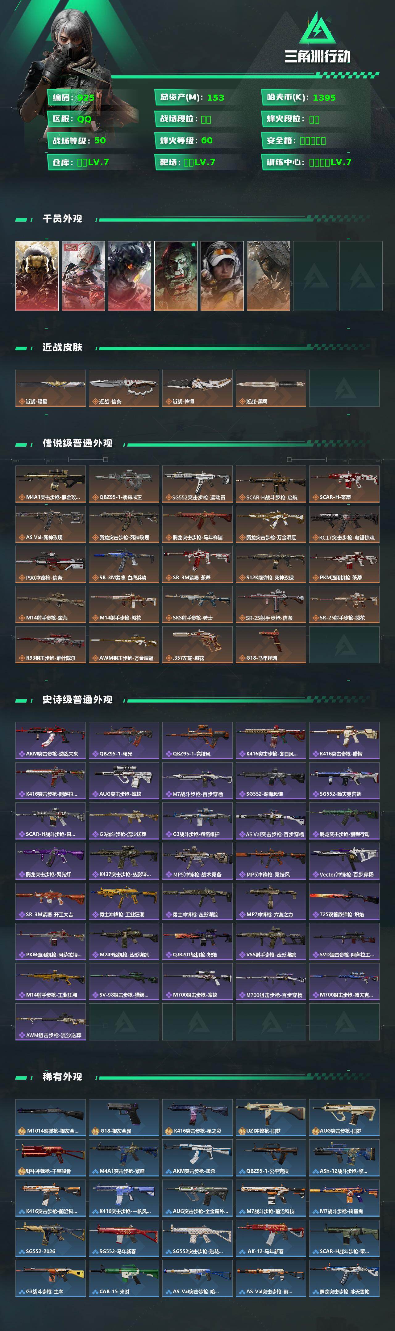 SJZCMW462132三角洲行动账号详情图2