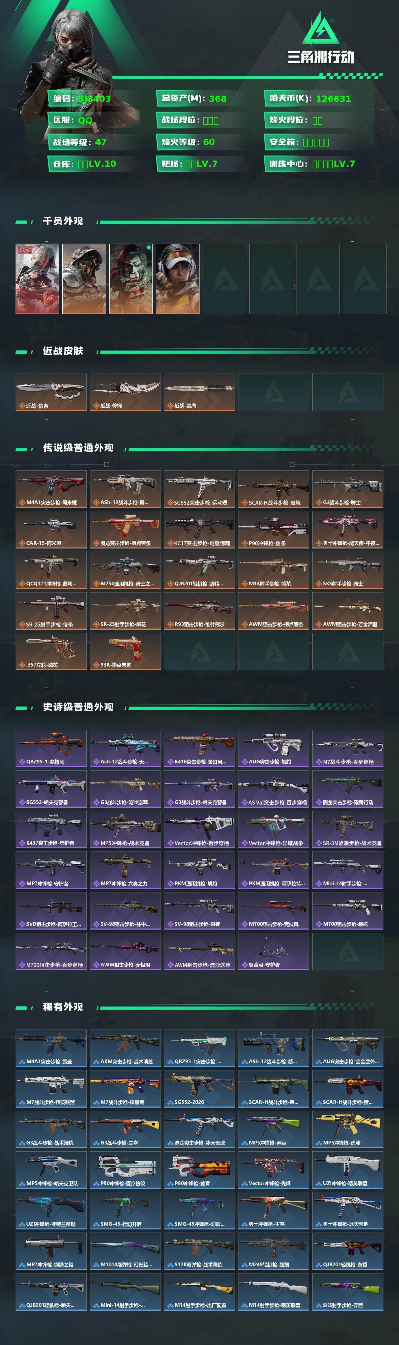 SJZEY459443三角洲行动账号详情图2