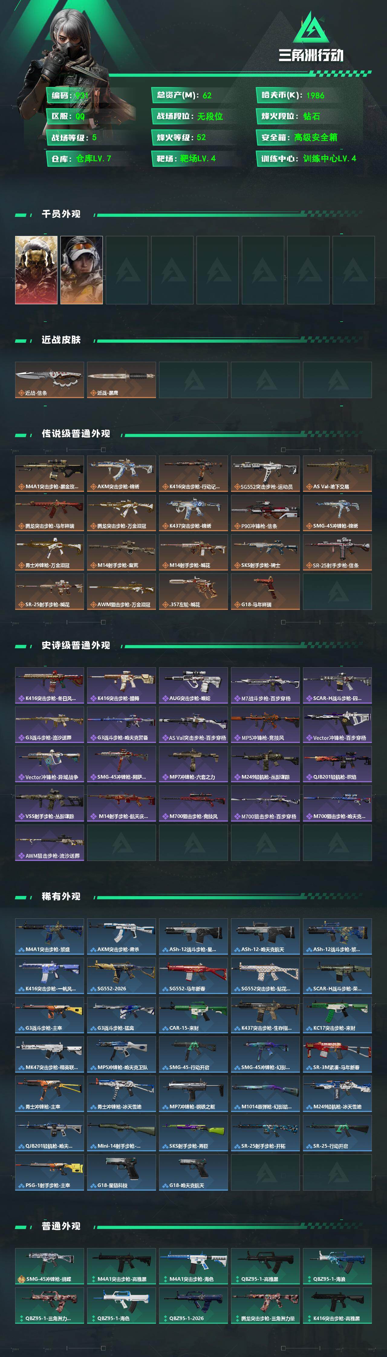 SJZCMW462168三角洲行动账号详情图2