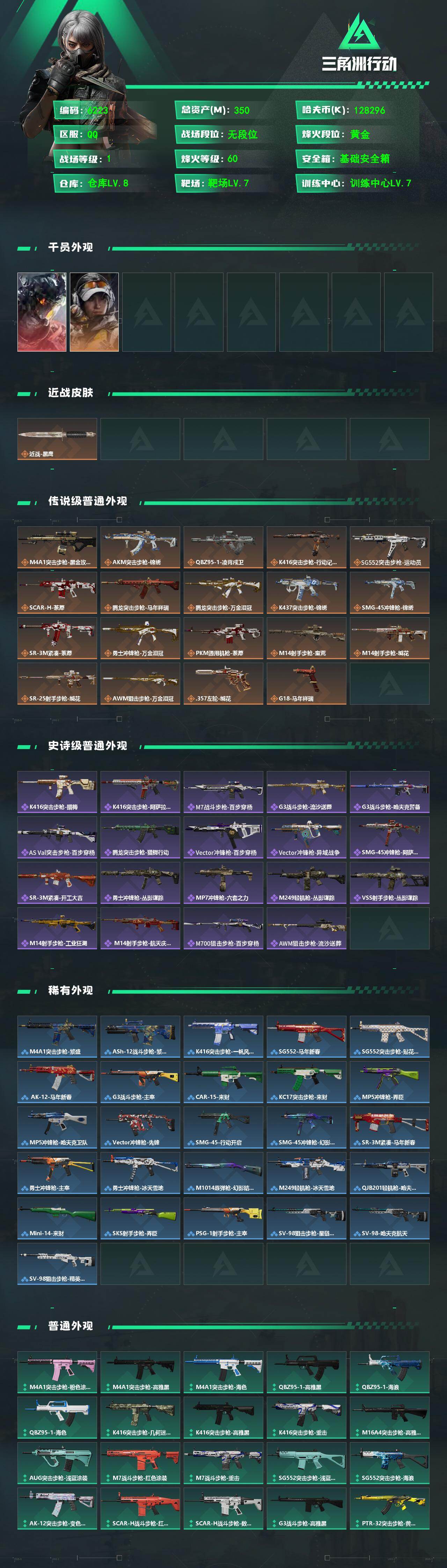 SJZCMW469129三角洲行动账号详情图2