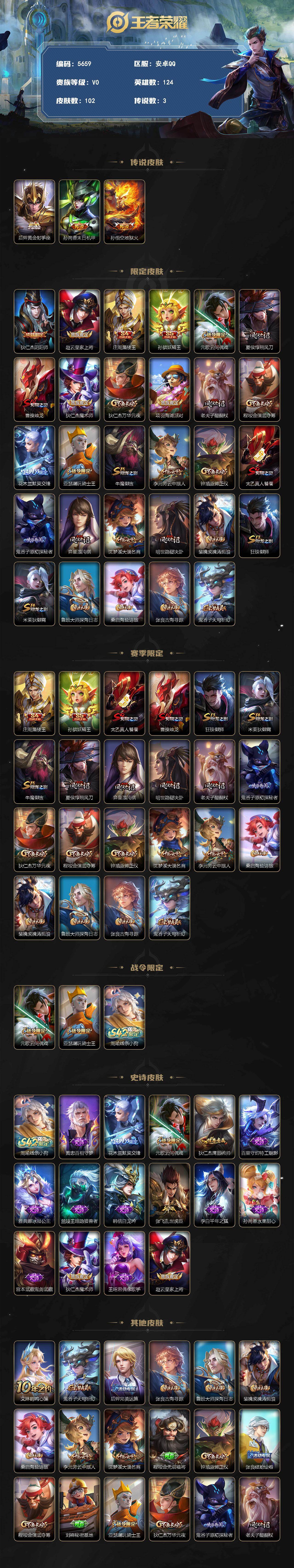 WZCMW4226750王者荣耀账号详情图2