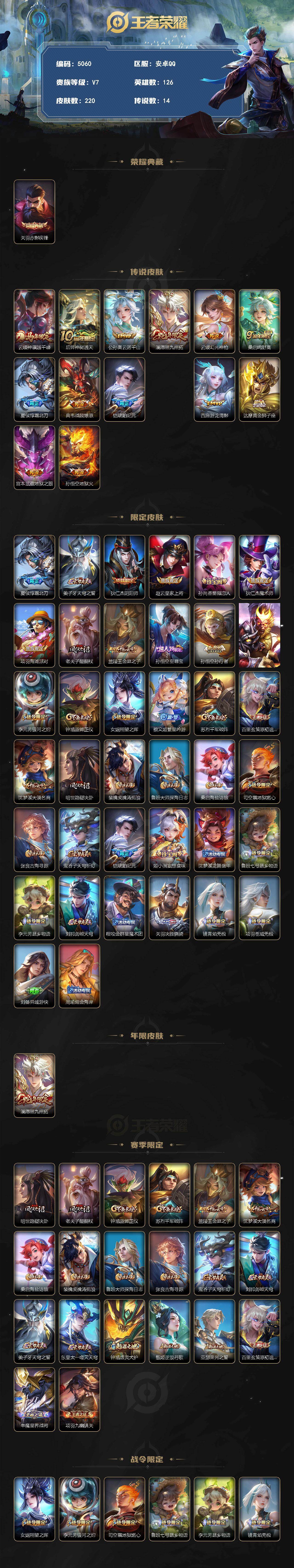 WZQM4225018王者荣耀账号详情图3