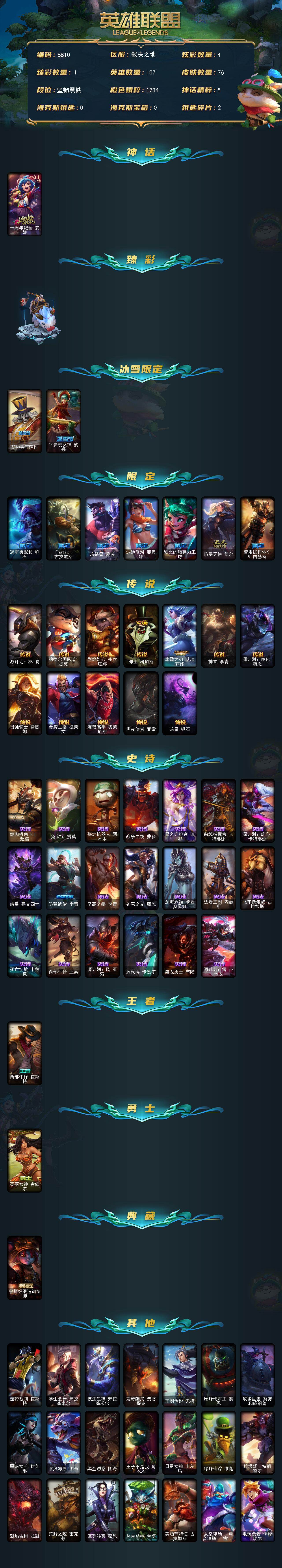 LOLCMW423024英雄联盟账号详情图2