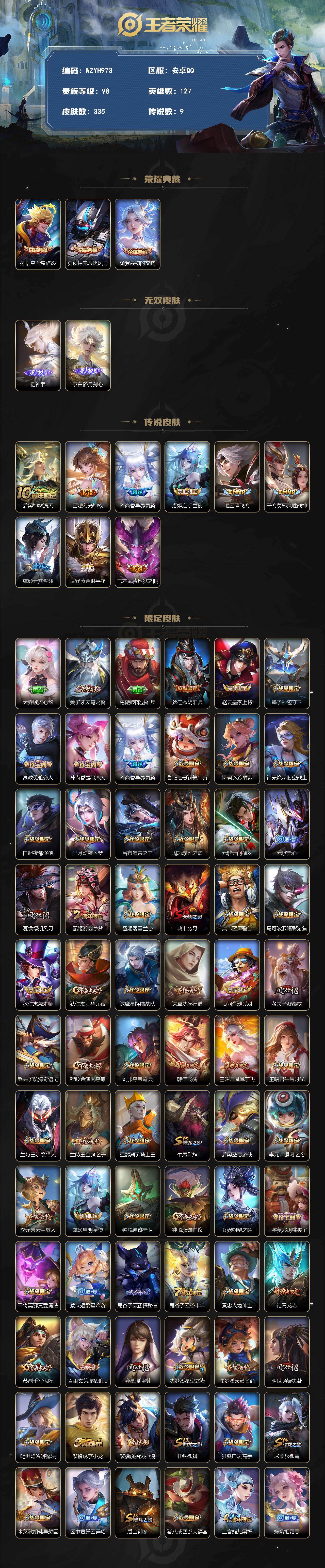 WZQM4216118王者荣耀账号详情图3