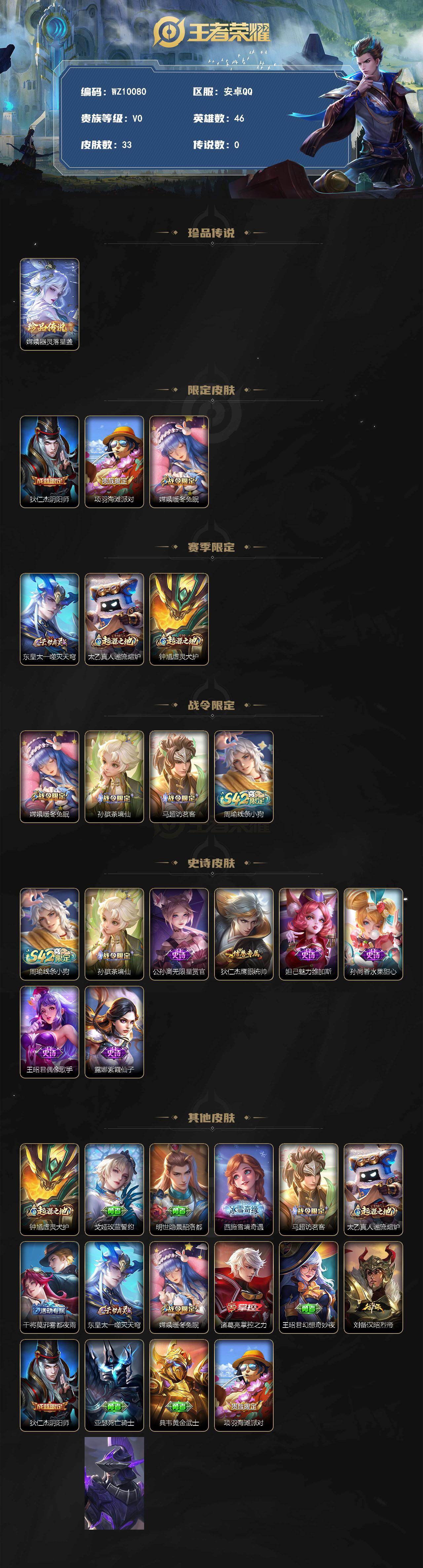 WZXS4246469王者荣耀账号详情图2