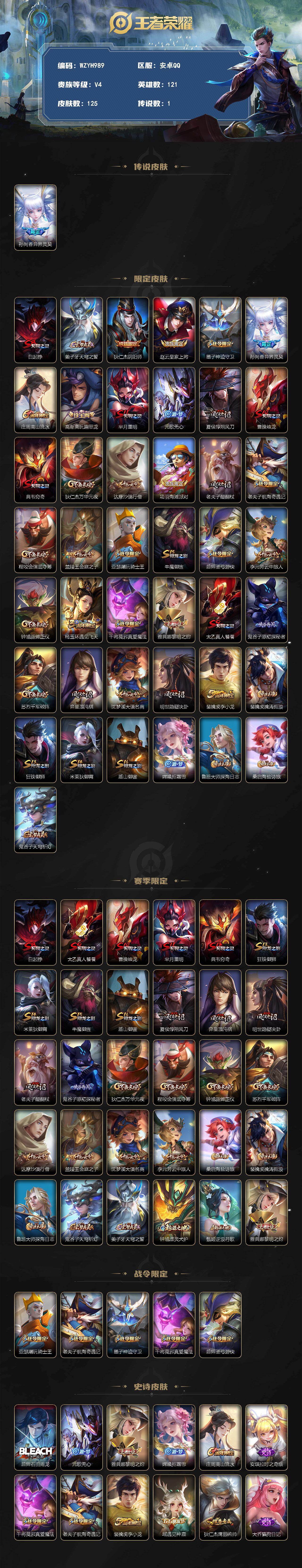 WZEY4222040王者荣耀账号详情图2