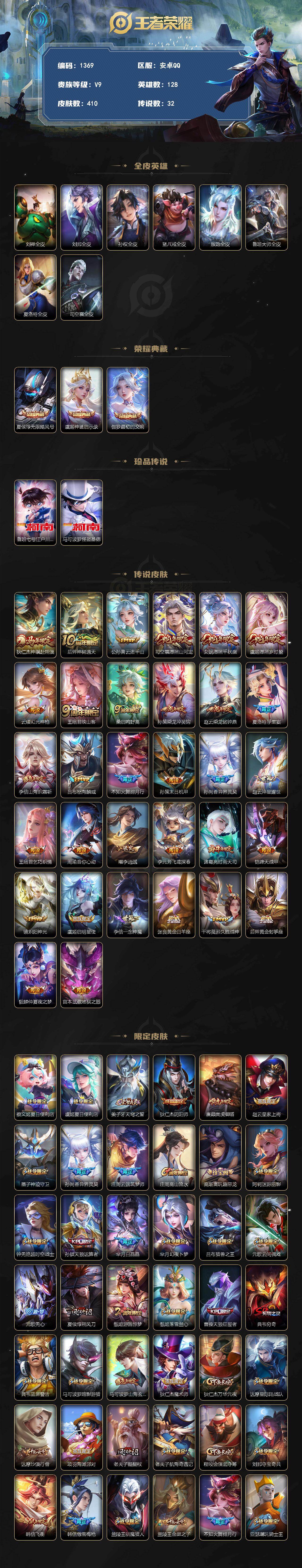 WZCMW4229750王者荣耀账号详情图2