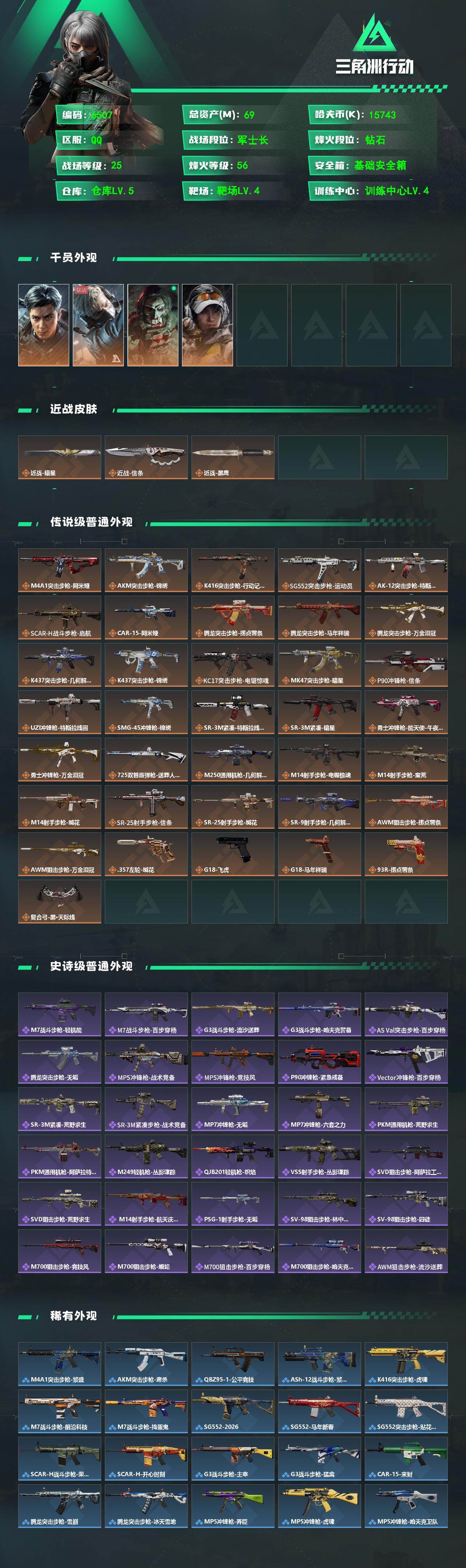 SJZCMW470361三角洲行动账号详情图2