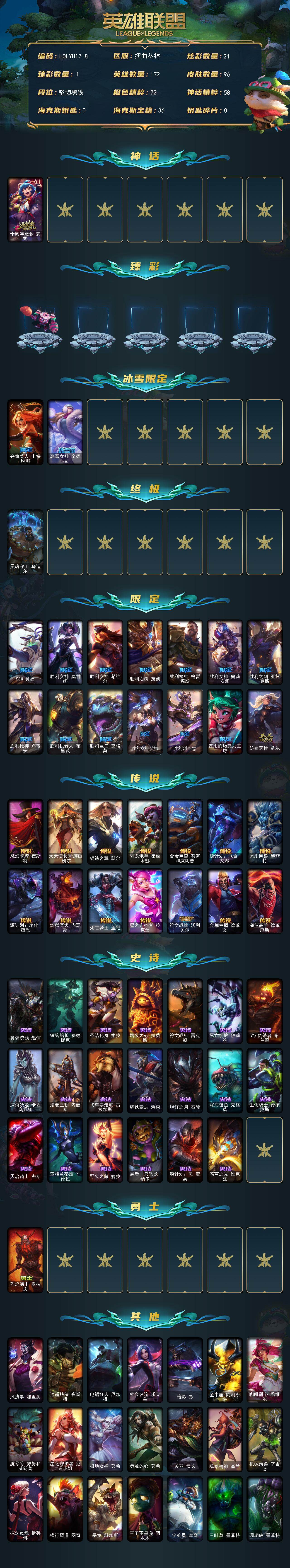 LOLEY422556英雄联盟账号详情图2