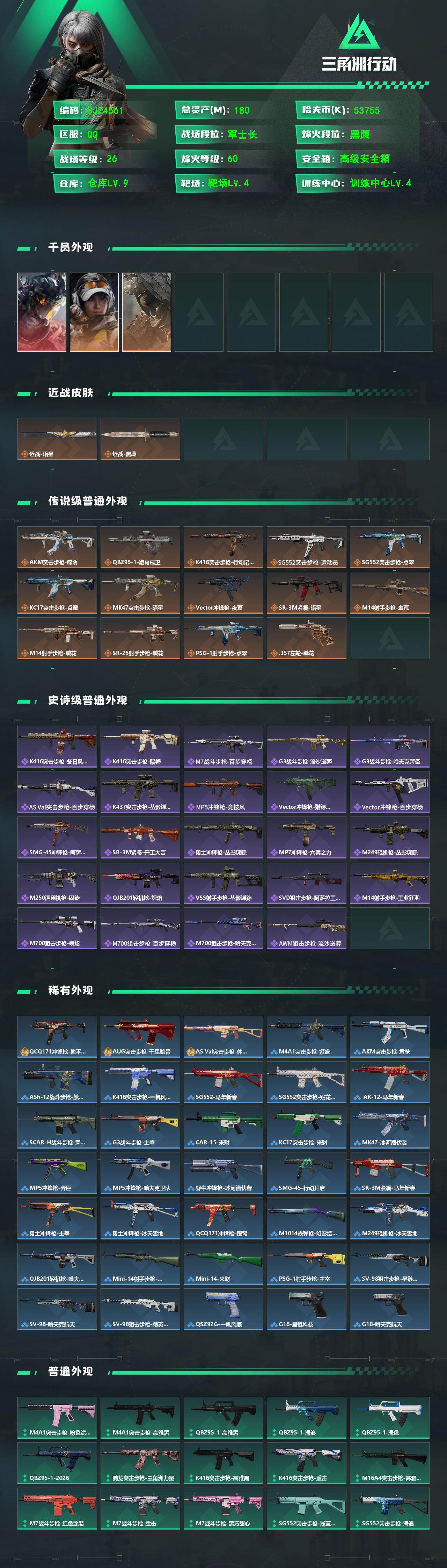 SJZQM467910三角洲行动账号详情图3