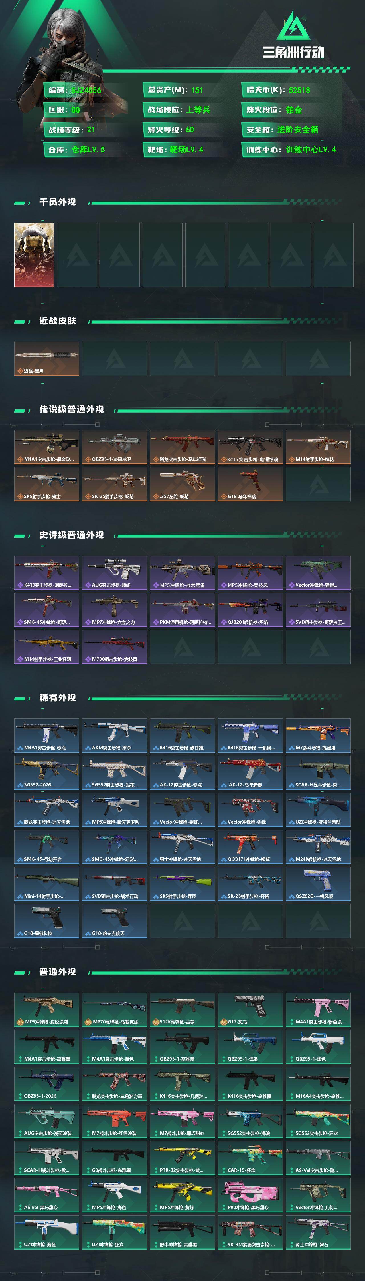 SJZQM467923三角洲行动账号详情图3 SJZQM467923三角洲行动账号详情图3