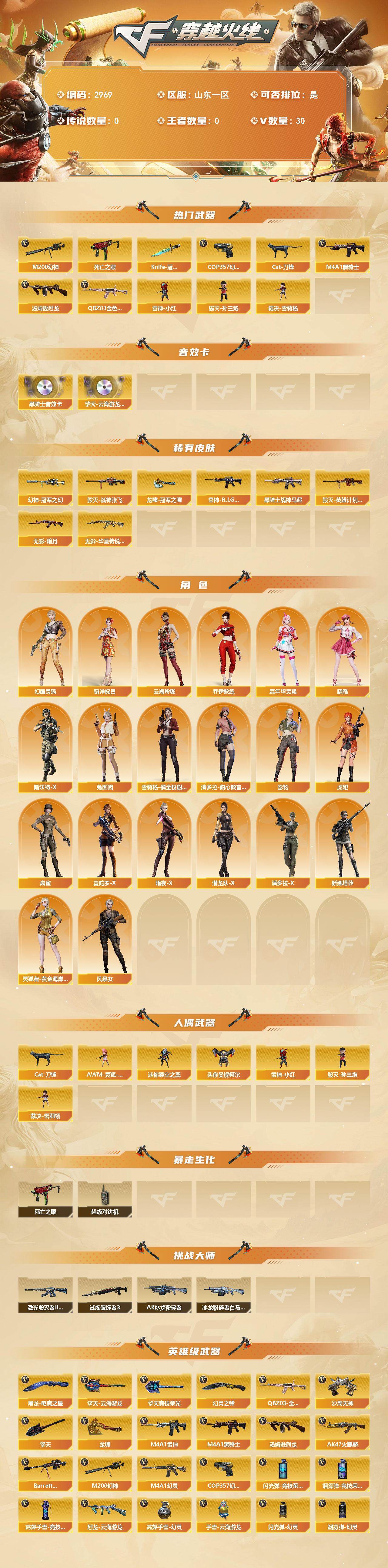 CFCMW460952穿越火线账号详情图2 CFCMW460952穿越火线账号详情图2