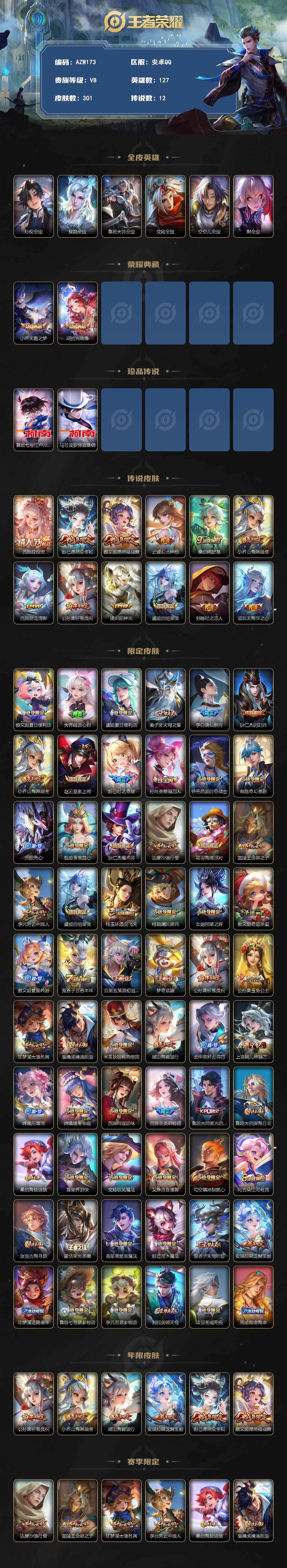 WZQM4222277王者荣耀账号详情图3