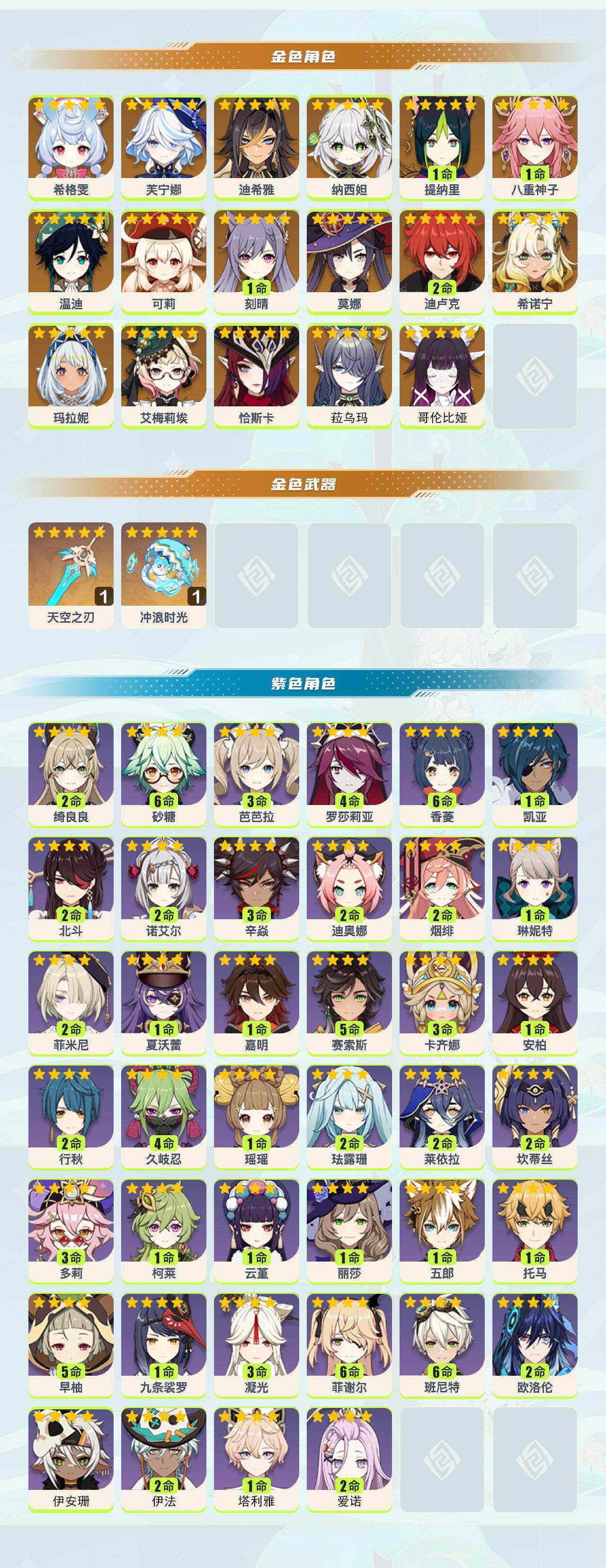 YSEY43405原神账号详情图2