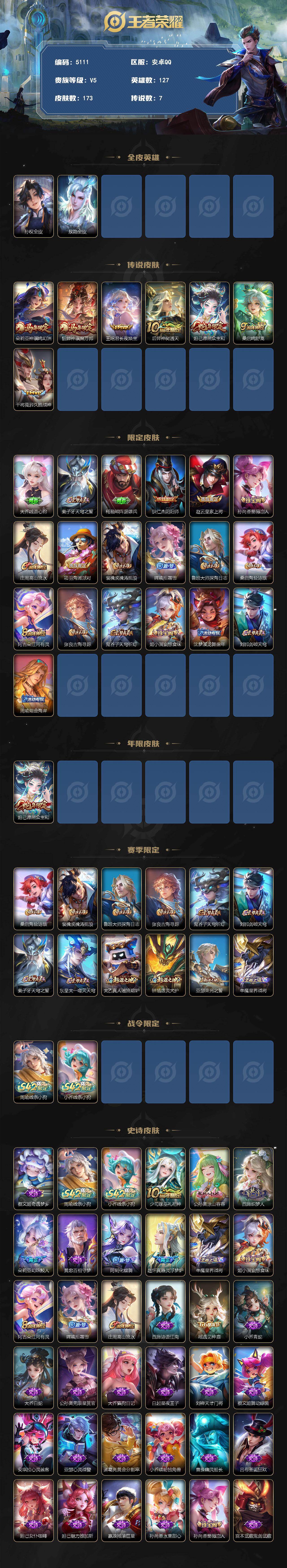 WZJZ4229403王者荣耀账号详情图2