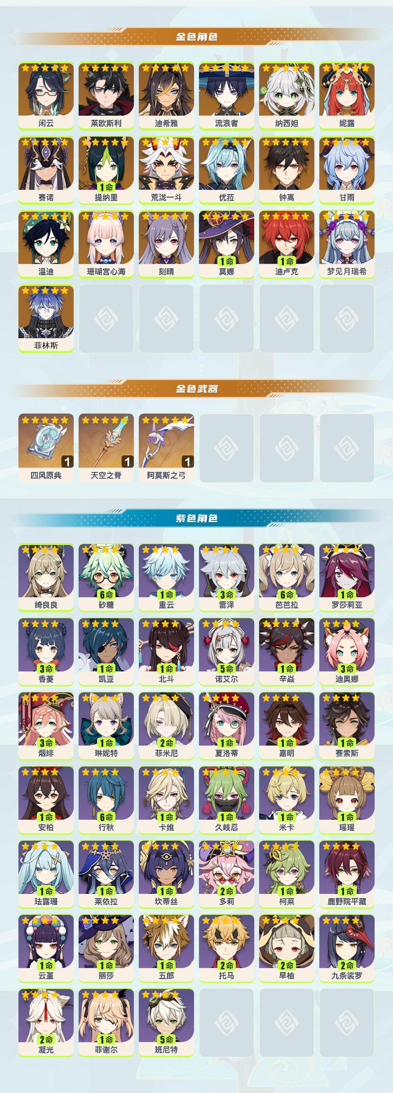 YSEY43407原神账号详情图2